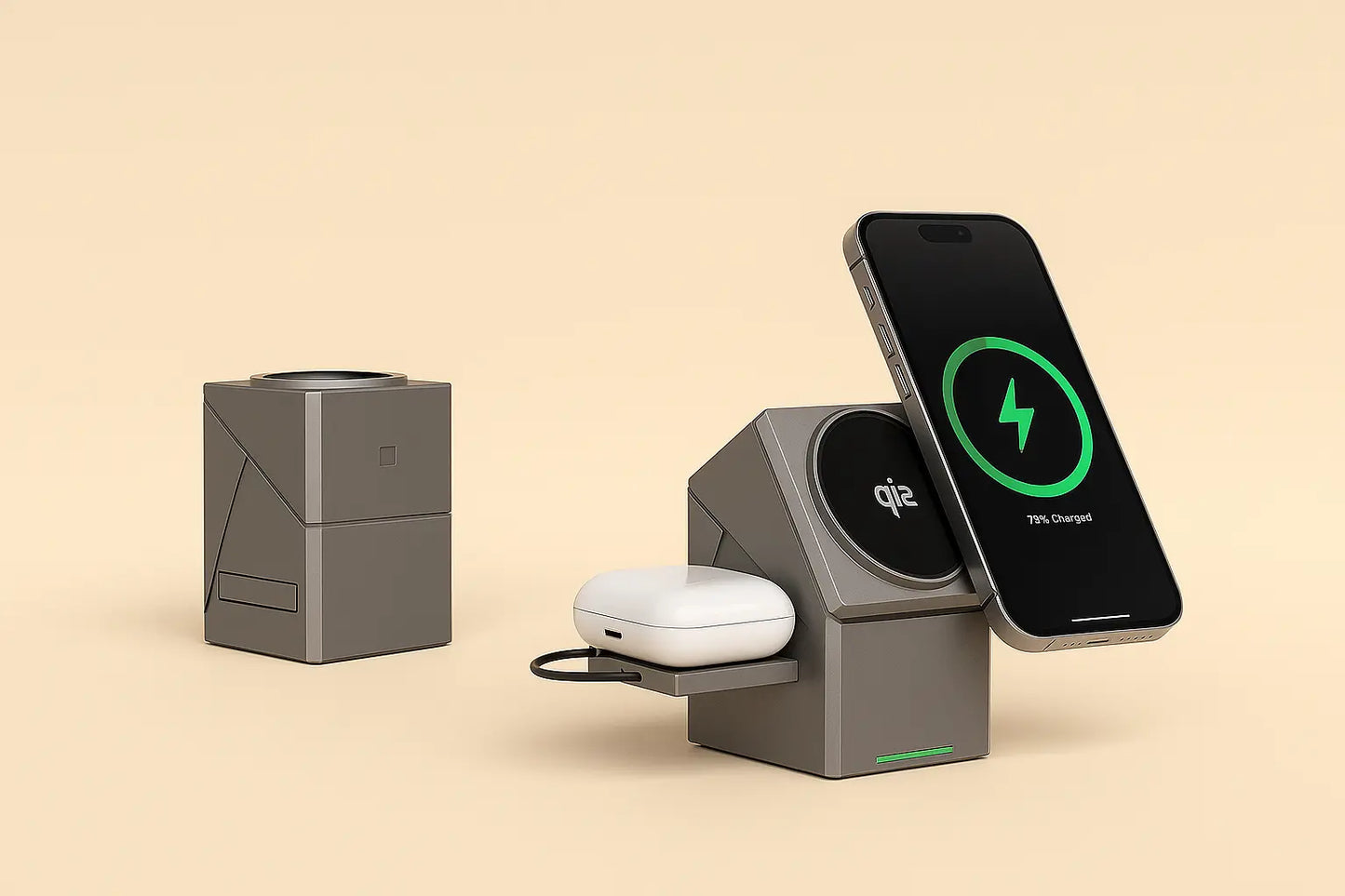 Iron Hide – 3-in-1 Wireless Charger - Nex Waves