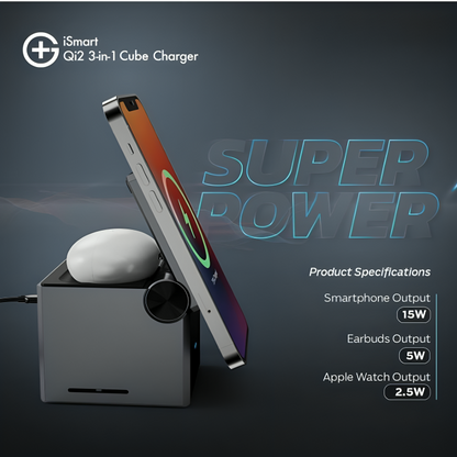 Volt Flip – 3-in-1 Wireless Charger Nex Waves