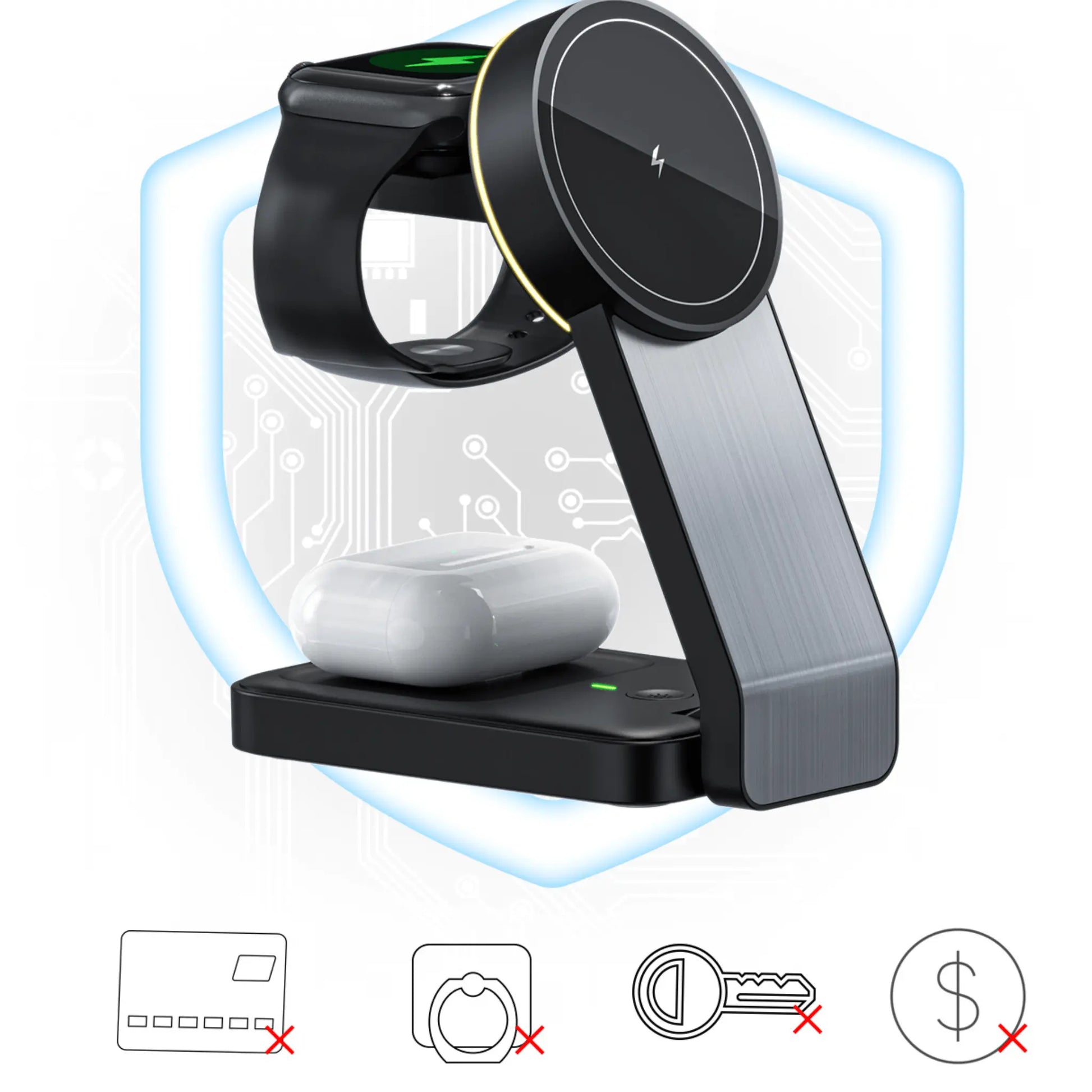 Edge – 3-in-1 Wireless Charger - Nex Waves